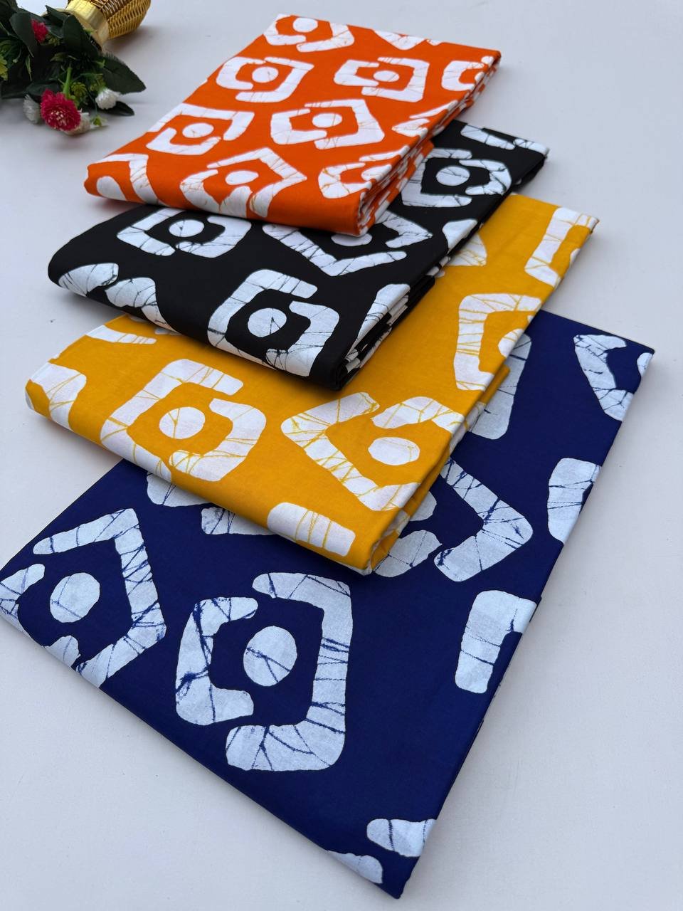 Wax Print Cloth Gaborone Market Seller